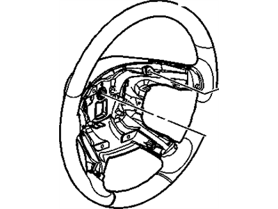 Saturn Outlook Steering Wheel - 25807089
