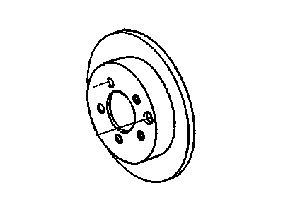 GM 89047768 Front Brake Rotor Assembly