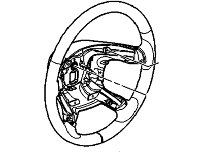 GM 22947793 Steering Wheel Assembly *Cocoa