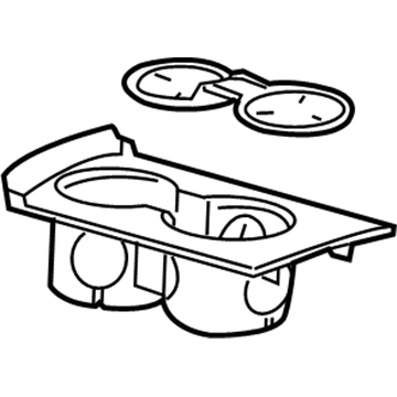 GM 22974173 Holder Assembly, Rear Floor Console Cup