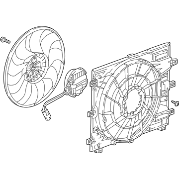 GMC Radiator fan - 84847895