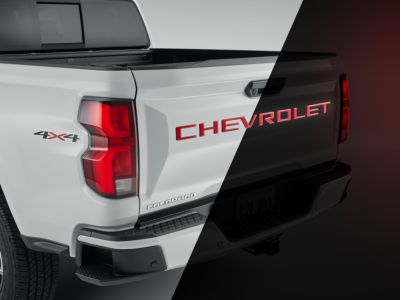 GM 3-D Urethane Reflective CHEVROLET Tailgate Lettering in Gloss Red by Nox-Lux™ 19434435