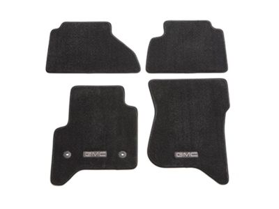 GM First- and Second-Row Premium Carpeted Floor Mats in Jet Black with GMC Logo 84428375