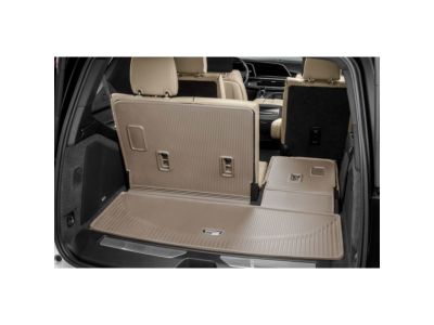 GM Integrated Cargo Liner in Parchment with Cadillac Logo 84445544