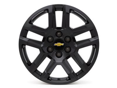 GM 20x9-Inch Aluminum 5-Split-Spoke Wheel in High Gloss Black 84939095