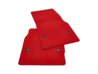 GM Carpeted Floor Mats in Adrenaline Red with Adrenaline Red Binding 85114243