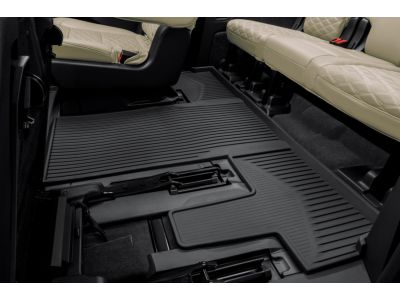 GM Third-Row Interlocking Premium All-Weather Floor Liner in Jet Black (for Models with Second-Row Captain's Chairs) 85576441