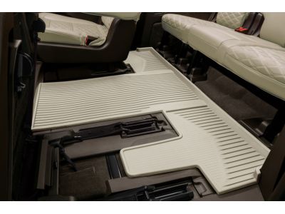 GM Third-Row Interlocking Premium All-Weather Floor Liner in Whisper Beige (for Models with Second-Row Captain's Chairs) 85576444