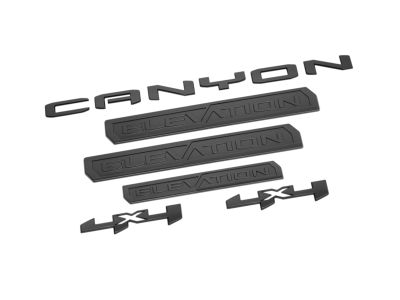 GM Canyon Elevation Emblems in Black 85660261