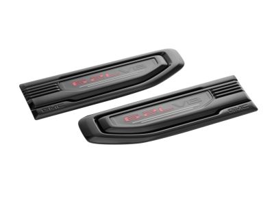 GM Sierra 6.2L V8 Fender Vent Emblems in Black 86532094