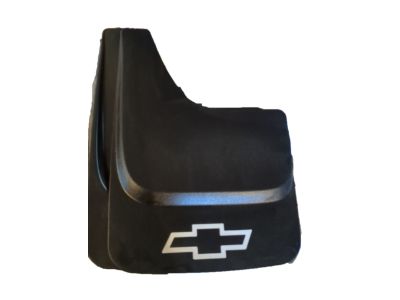 GM Splash Guards - Molded,Rear,Note:Bowtie Logo,Black 12497445