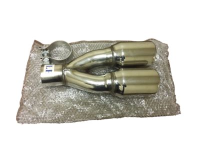 GM OE Exhaust Tip,Note:For Dual Exhaust,Highly Polished,Rolled Lip 12498009