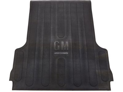 GM Rubber Mat,Note:Black,GM Logo,5' 1" Short Box 12498415