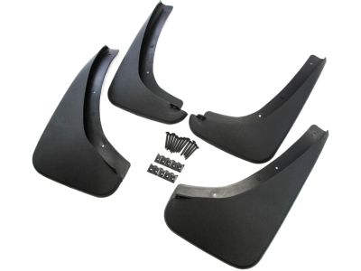 GM Splash Guards - Molded,Rear Set,Color:Black 17800975