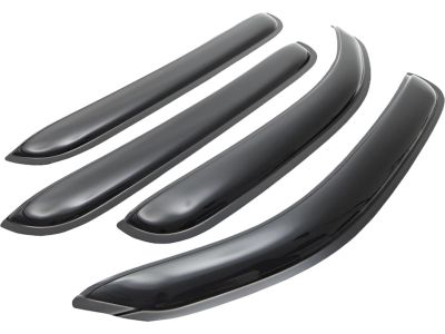 GM Side Window Weather Deflector - Front and Rear Sets,Color:Smoke 17801436