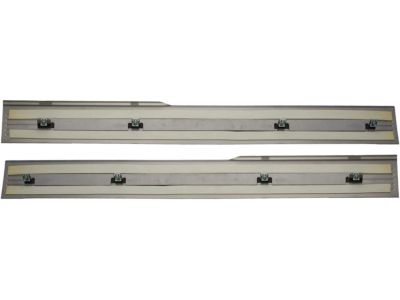 GM Front Door Sill Plates in Stainless Steel with Bowtie Logo 17802518