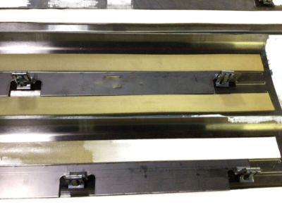 GM Front Door Sill Plates in Brushed Stainless Steel with GMC Logo 17802522