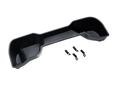 GM Underseat Storage Tray in Ebony with Brackets and Hardware 17803486