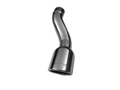 GM Cat-Back Exhaust Tip,Note:GMC Logo,Dual Wall,Angle Cut,Highly Polished 19155555