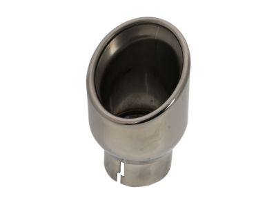 GM 5.3L Polished Stainless Steel Angle-Cut Dual-Wall Exhaust Tip with GMC Logo 19156358