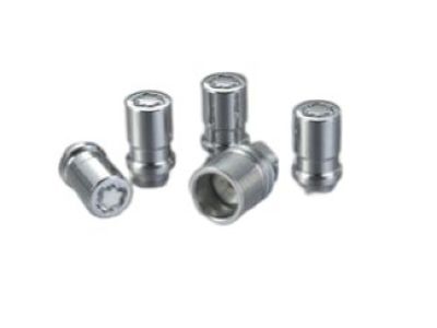 GM M12x1.5 Steel Wheel Lug Nuts (20) and Locking Lug Nuts (4) in Chrome with Key 19165929