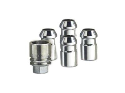 GM M12x1.5 Steel Wheel Lug Nuts (20) and Locking Lug Nuts (4) in Chrome with Key 19165929