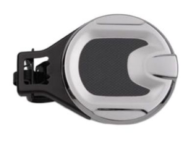 GM Fuel Filler Door in Chrome with Carbon Fiber Applique 19201545