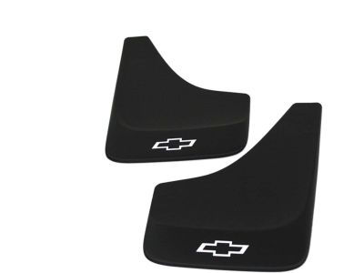 GM Flat Splash Guards in Black with Bowtie Logo 19213385