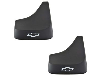 GM Flat Splash Guards in Black with Bowtie Logo 19213385