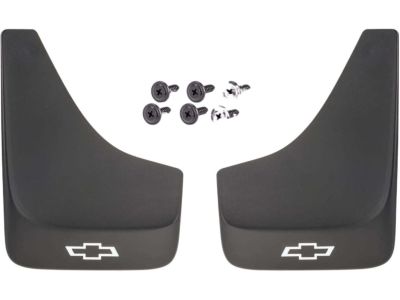 GM Flat Splash Guards in Black with Bowtie Logo 19213385