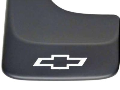 GM Flat Splash Guards in Black with White Bowtie Logo 19213393