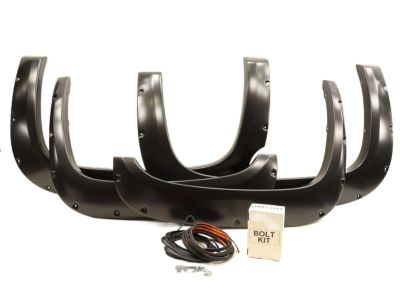 GM Short Box Bolt-On Look Fender Flare Set by EGR® in Black 19299828