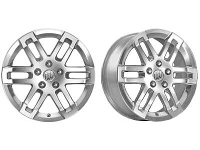 GM 17x6.5-Inch Aluminum 6-Split-Spoke Wheel in Polished Finish 19301352