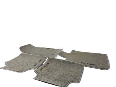 GM First-and Second-Row Premium Carpeted Floor Mats in Titanium with CTS Script 22860827