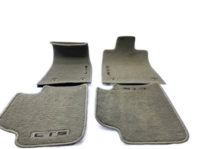 GM First-and Second-Row Premium Carpeted Floor Mats in Titanium with CTS Script 22860827