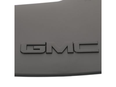 GM Rear Flat Splash Guards in Black with GMC Logo 22894868