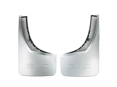 GM Rear Molded Splash Guards in Quicksilver Metallic 22902409