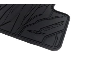 GM First-and Second-Row Premium All-Weather Floor Mats in Jet Black with Volt Script 23201124