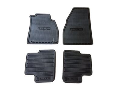 GM Front and Rear All-Weather Floor Mats in Black 23218726