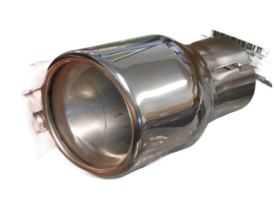 GM 3.6L Polished Stainless Steel Dual-Wall Angle-Cut Exhaust Tip with Bowtie Logo 23238759