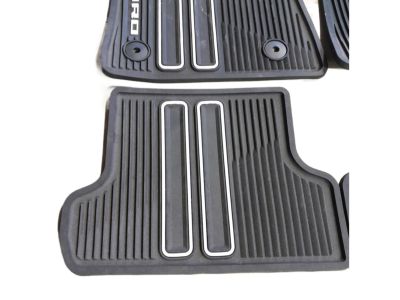 GM First- and Second-Row Premium All-Weather Floor Mats in Jet Black with Camaro Script 23412245