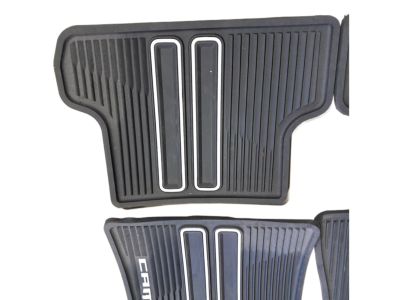 GM First- and Second-Row Premium All-Weather Floor Mats in Jet Black with Camaro Script 23412245