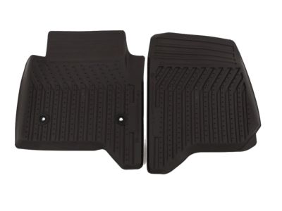 GM First-Row Premium All-Weather Floor Mats in Cocoa with GMC Logo 23452755