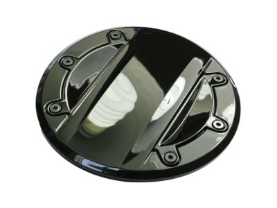 GM Fuel Filler Door in Black with Gloss Black Inserts 23506590