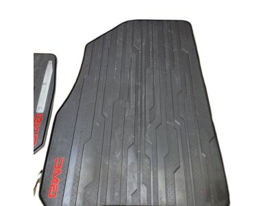 GM First-Row Premium All-Weather Floor Mats in Jet Black with GMC Logo 84038455