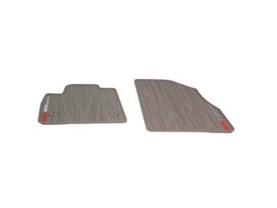 GM First-Row Premium All-Weather Floor Mats in Dark Ash Gray with GMC Logo 84038457