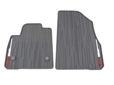 GM First-Row Premium All-Weather Floor Mats in Dark Ash Gray with GMC Logo 84038457