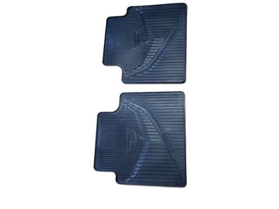 GM First- and Second-Row Premium All-Weather Floor Mats in Jet Black with Cadillac Logo and XT5 Script 84072385