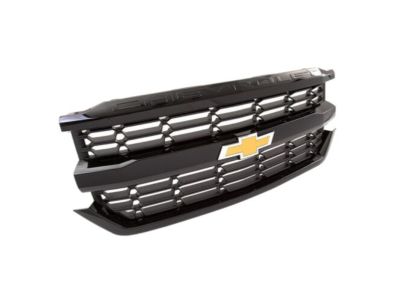 GM Grille in Black with Red Hot Surround and Bowtie Logo 84134047