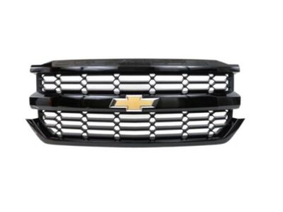 GM Grille in Black with Red Hot Surround and Bowtie Logo 84134047